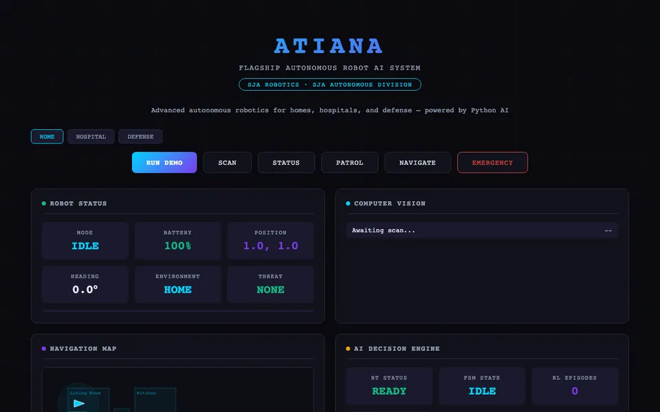 Atiana — Autonomous Robot AI