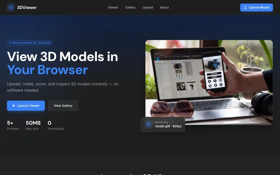 3DViewer — Browser 3D Models