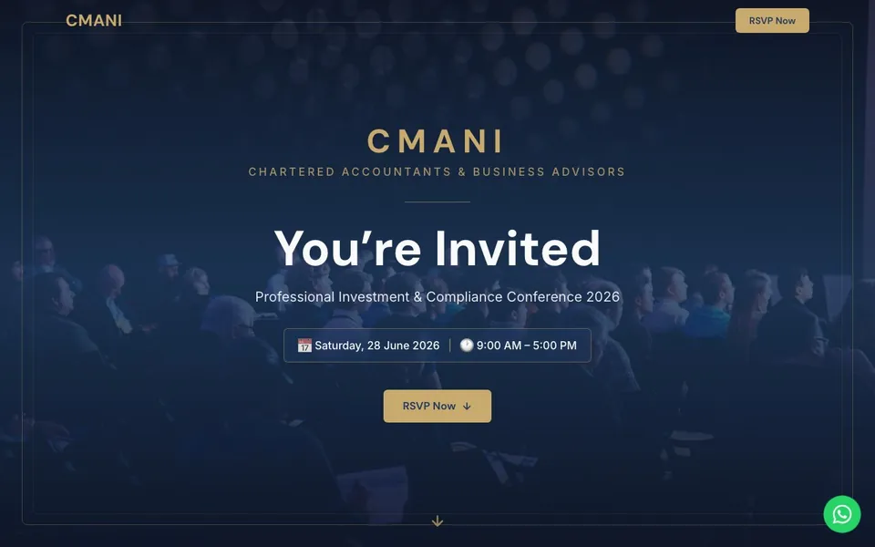 CMANI Conference 2026 — Invite