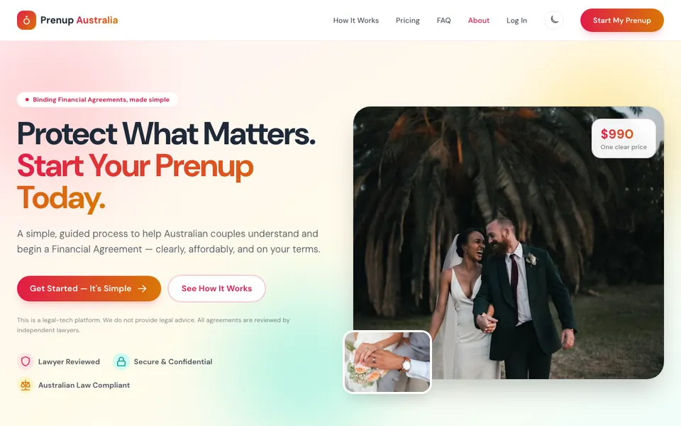 Prenup Australia — Legal Tech