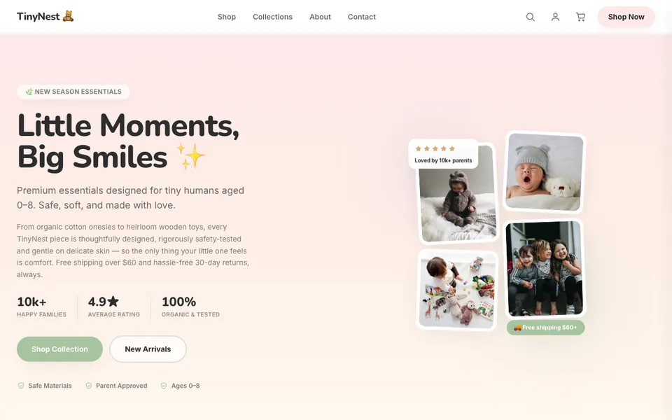 TinyNest — Kids E-Commerce