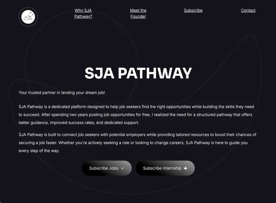SJA Pathway Website
