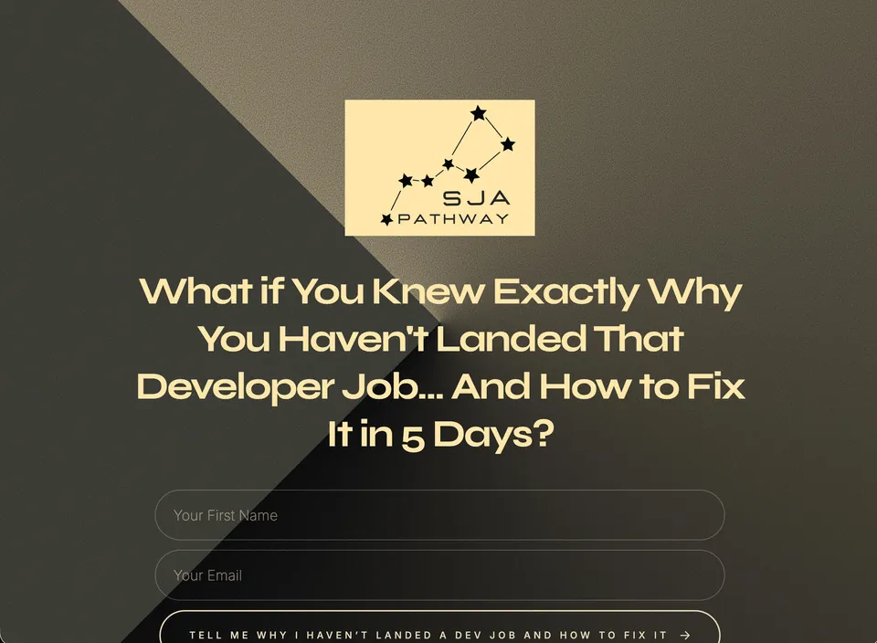 SJA Pathway Landing Page