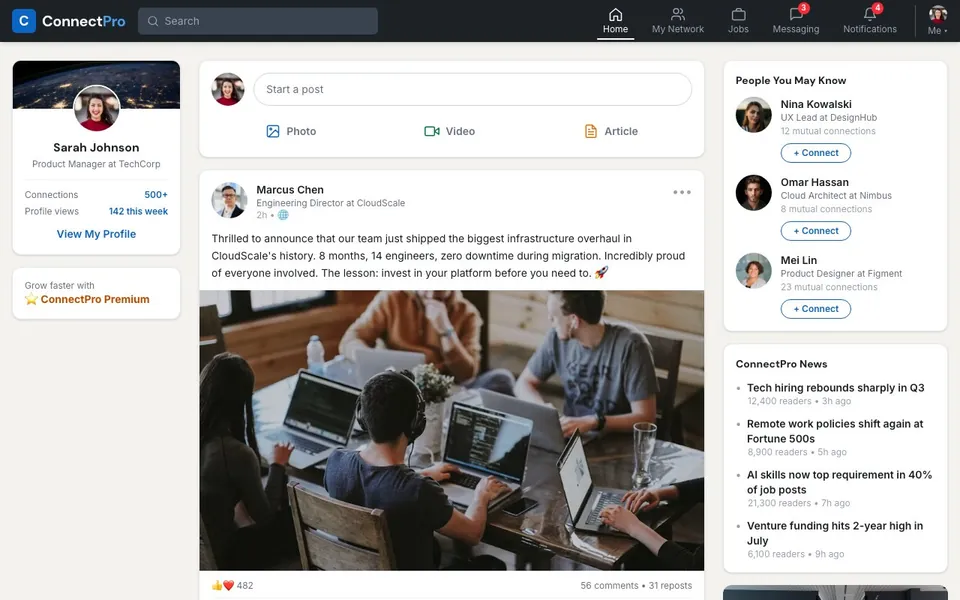 ConnectPro — Pro Networking