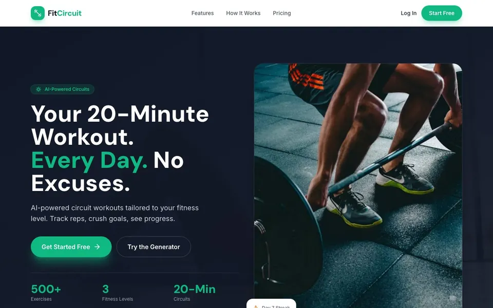 FitCircuit — AI Workouts